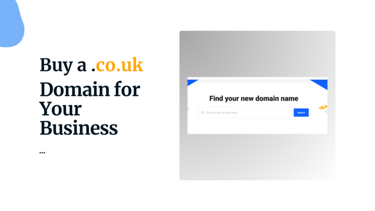 how to buy a website name in the uk