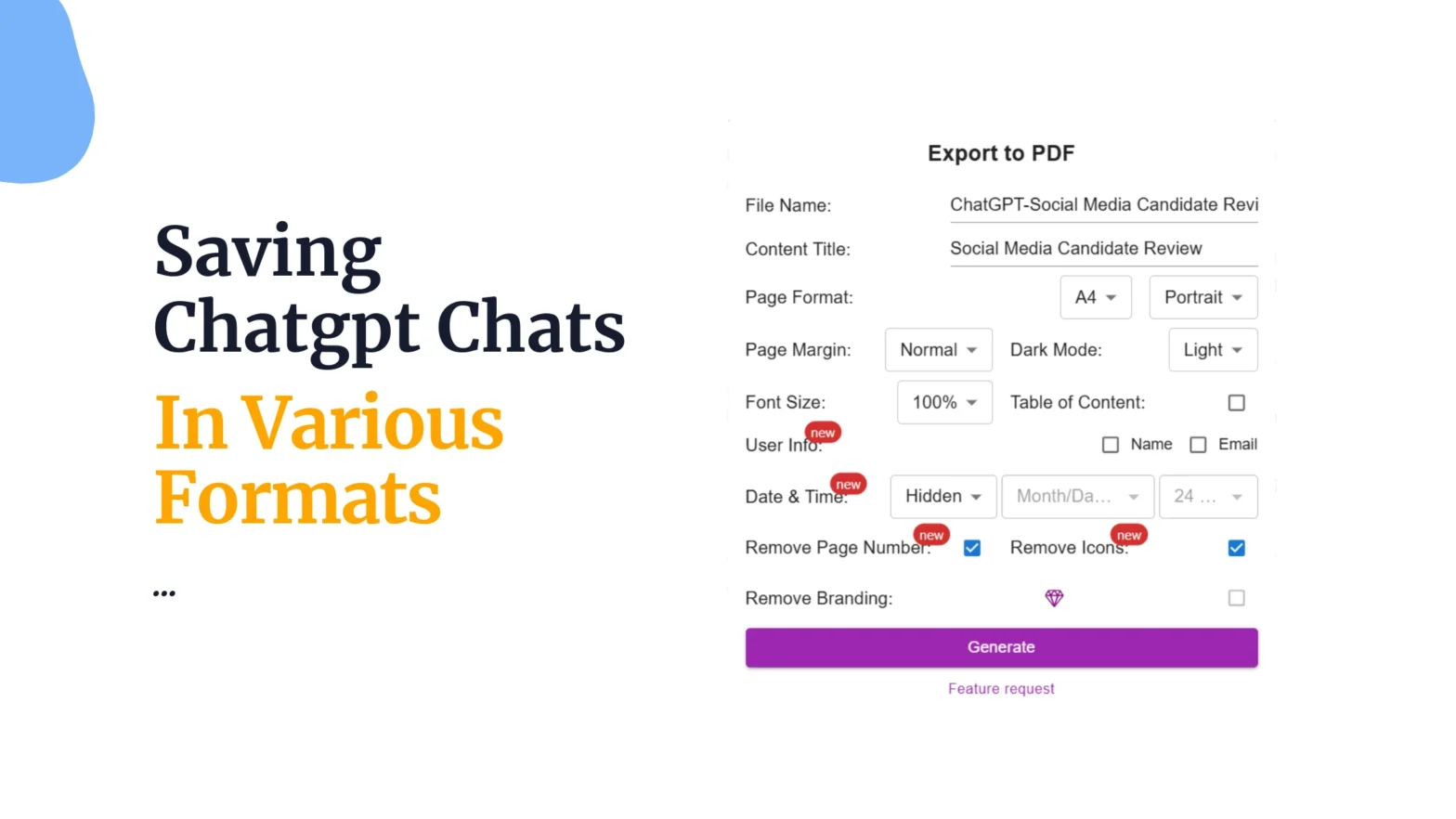 How to save Chatgpt conversations