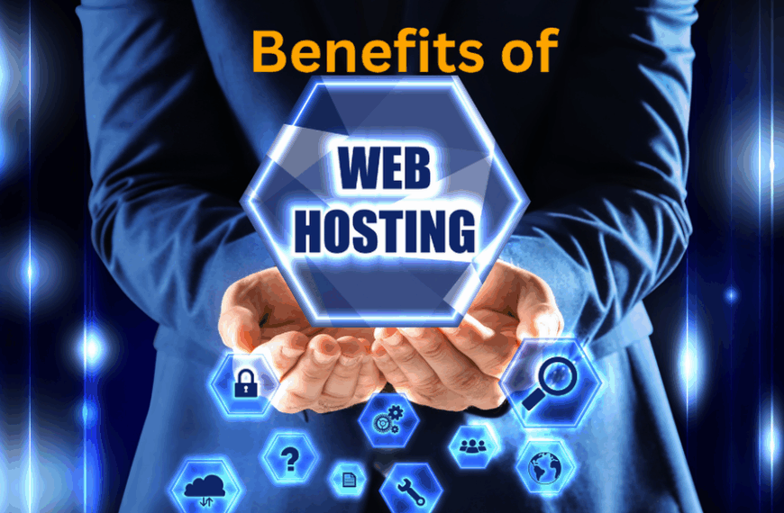 hands holding a web hosting logo showing benefits of web hosting