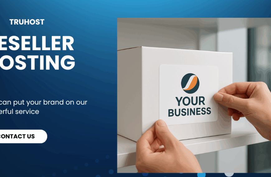 Branding a generic white box, symbolizing white-label reseller hosting for your UK business
