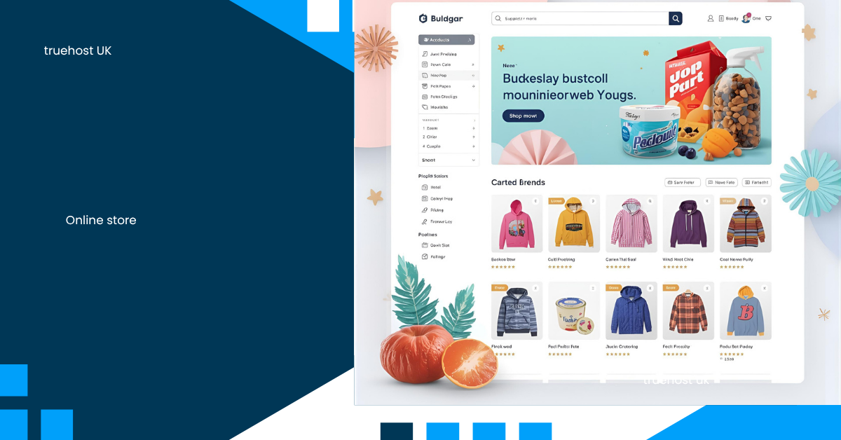 online store page of a clothline shop