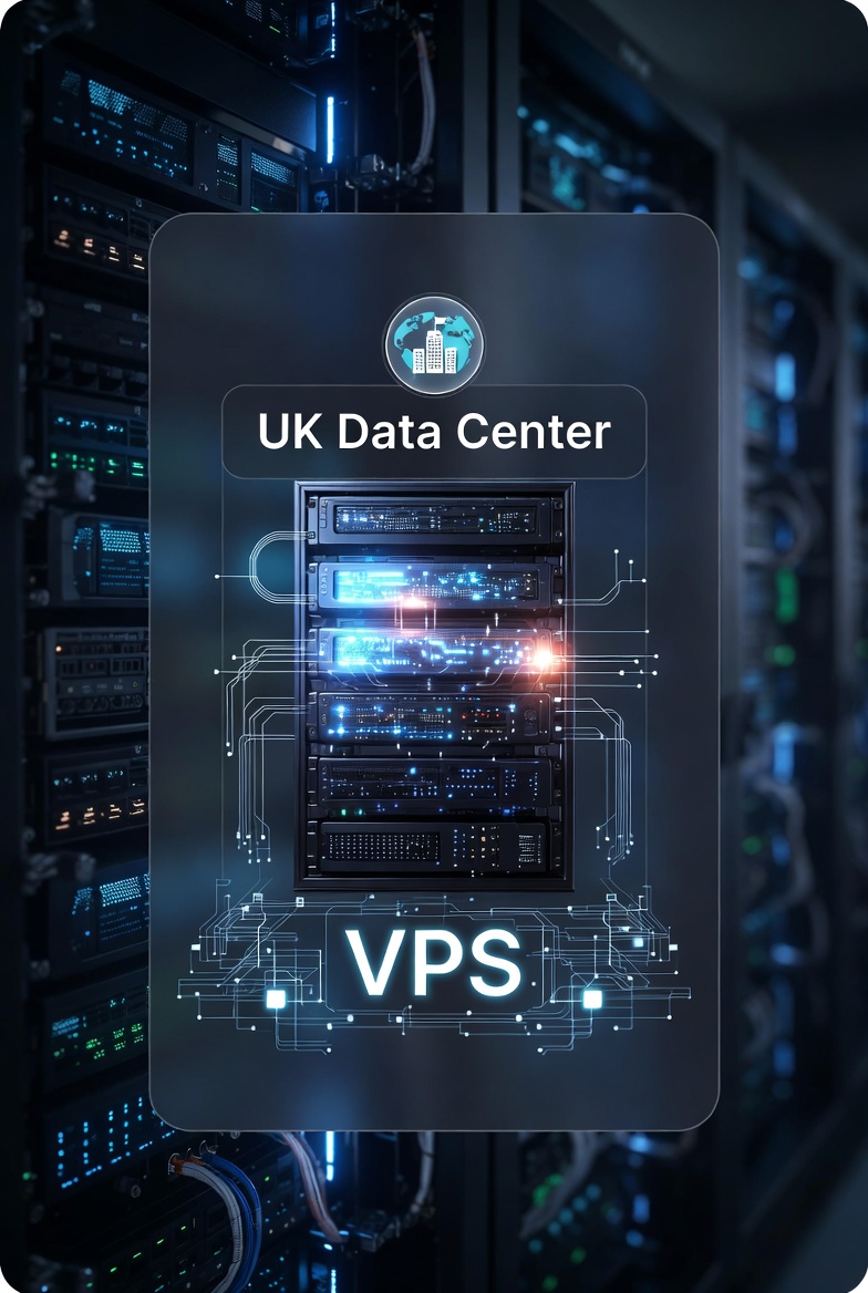 UK VPS hosting servers for WordPress and ecommerce sites.