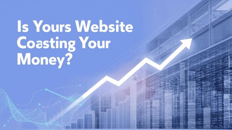visual representing website performance and cost-saving measures, possibly with abstract graphics of upward-trending charts indicating savings and efficient data flow, set against a clean, modern background. Depicting hosting upgrade need