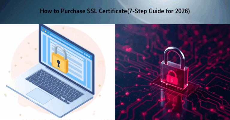How to purchase ssl certificate guide with a laptop and a closed padlock
