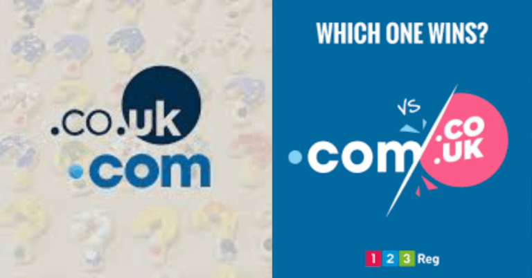 which domain extention to choose, .com or .co.uk