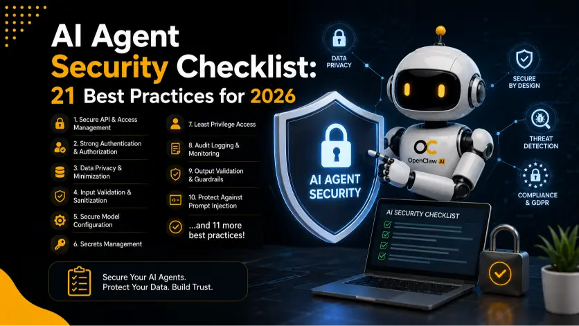AI Agent Security Checklist: 21 Best Practices for 2026